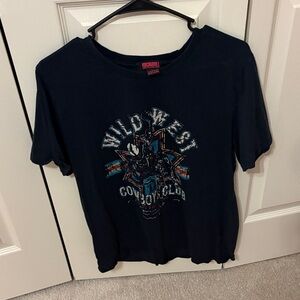 Rock & Roll Cowgirl Navy Wild West Tee
